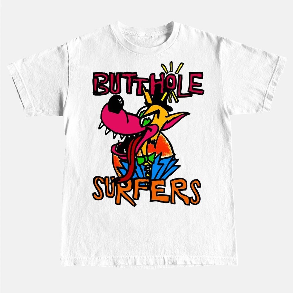 Butthole Surfers Psychedelic Punk Rock Band Graphic 90s Alternative T-Shirt 90